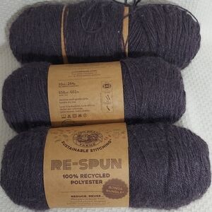 Lion Brand Yarns Sustainable Stitching Re-spun 100% Recycled Polyester